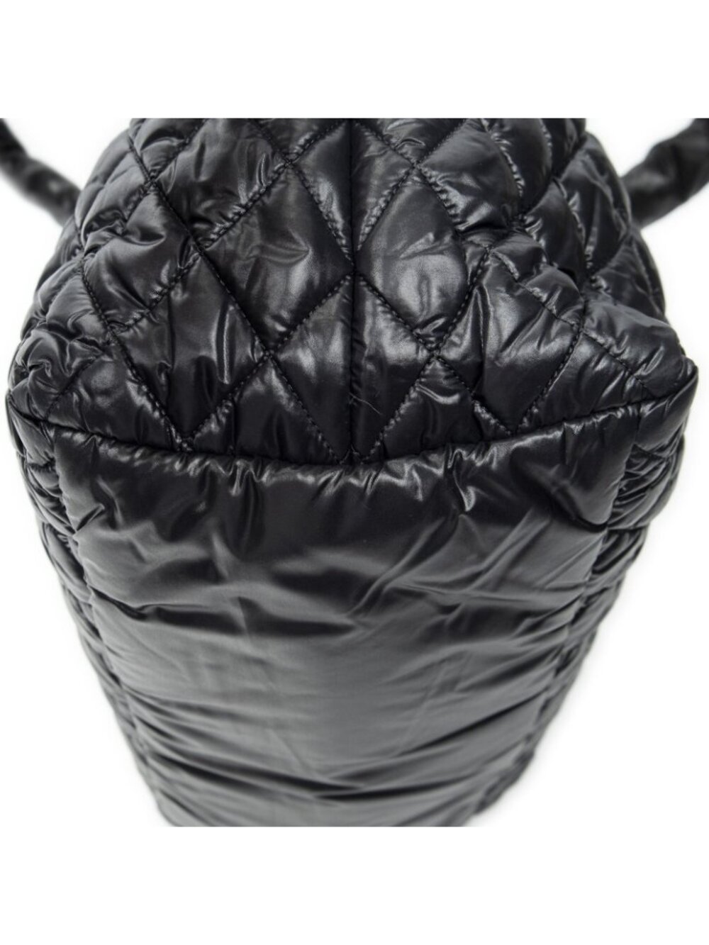 Chanel Coco Reversible Tote Black Quilted Nylon Canvas - Picture 7 of 11